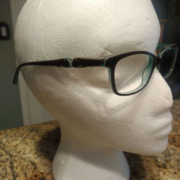 Candies C Kris Brn Eyeglasses Frames Brown Blue Square Full Rim 49-16-140 &Case - Picture 4 of 9